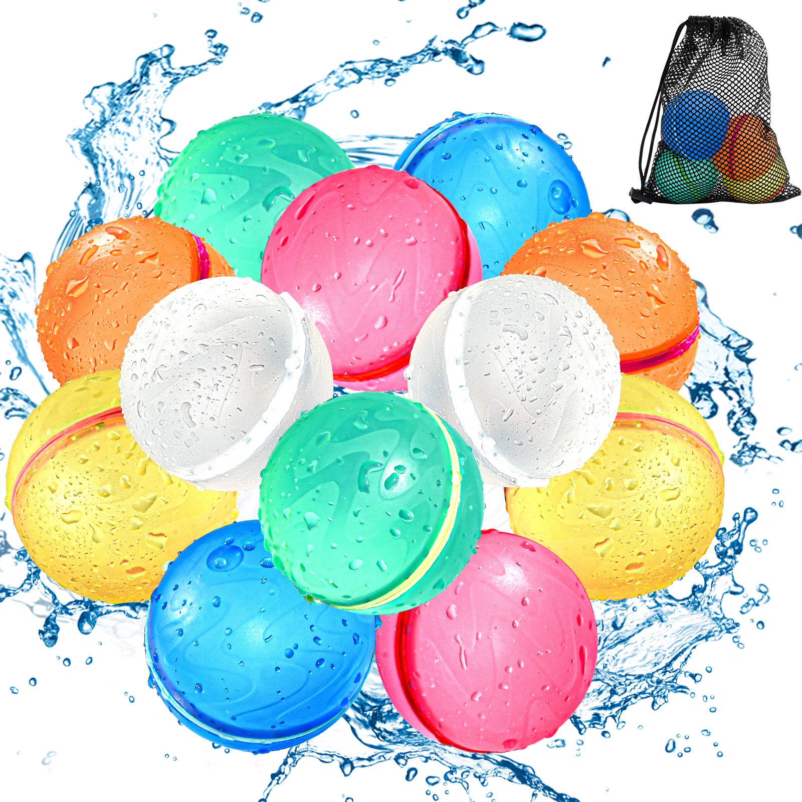 Soppycid Reusable Water Balloons (Classic Transparent)