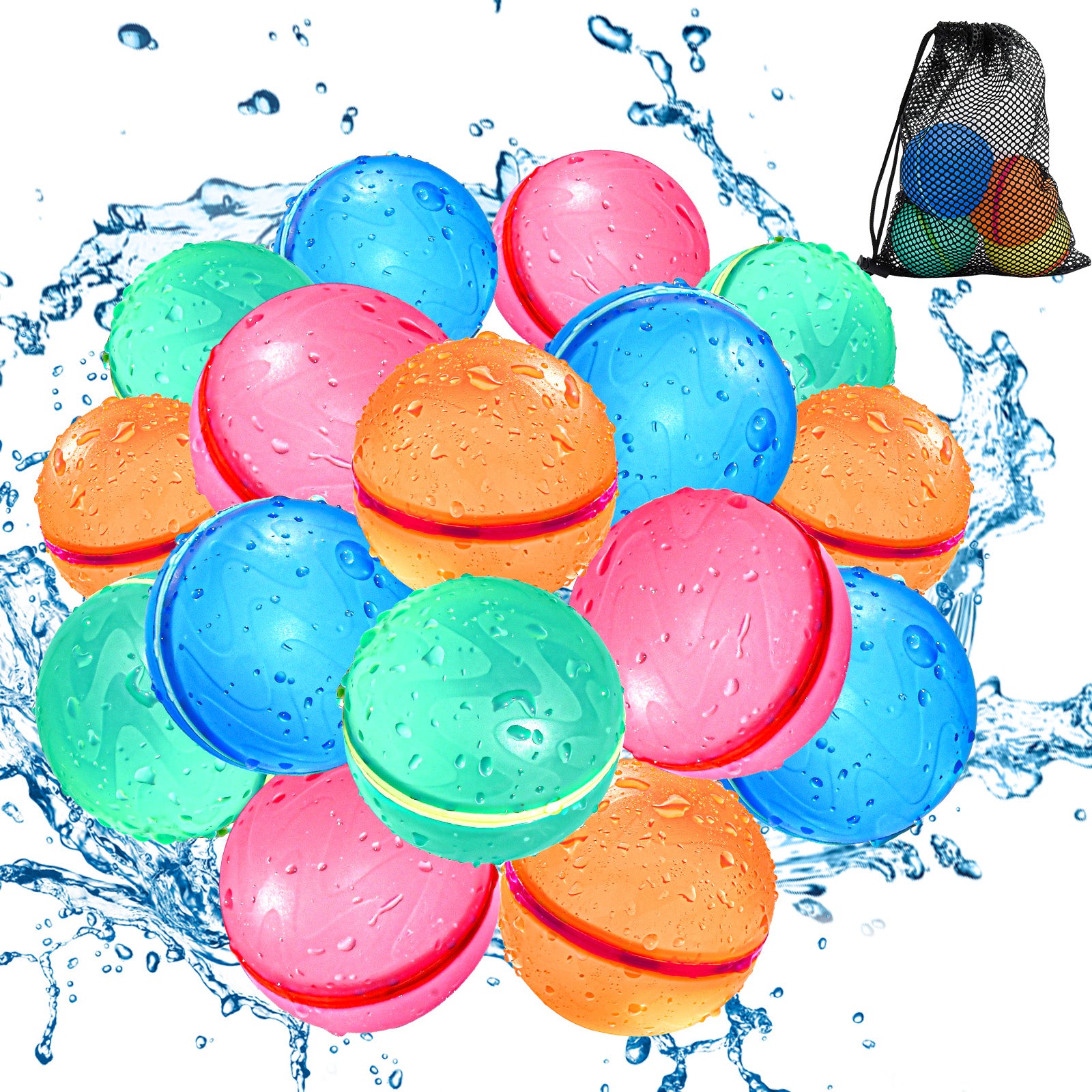 Soppycid Reusable Water Balloons (Classic Transparent)