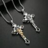 ST.Benedict Protection Cross Power Pendant Necklace