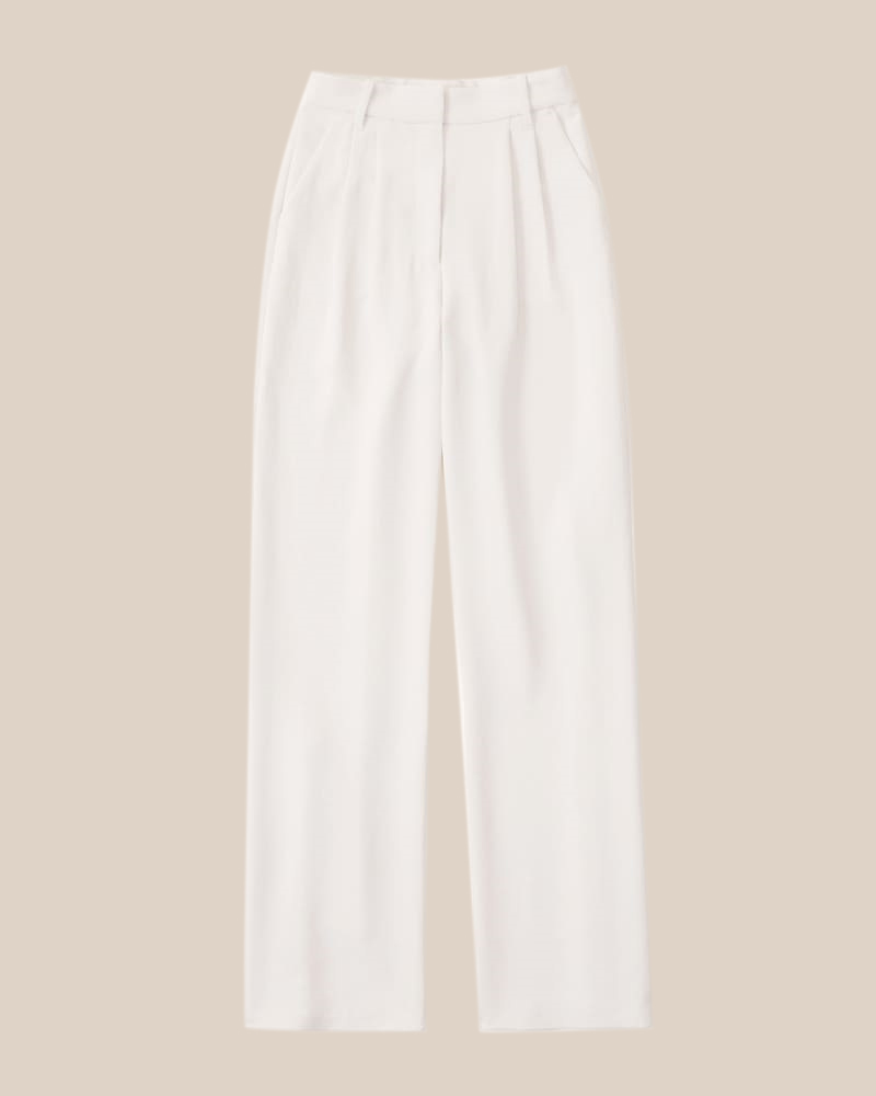 Summer 2023 Icy Tailored Lightweight Wide-Leg Pants