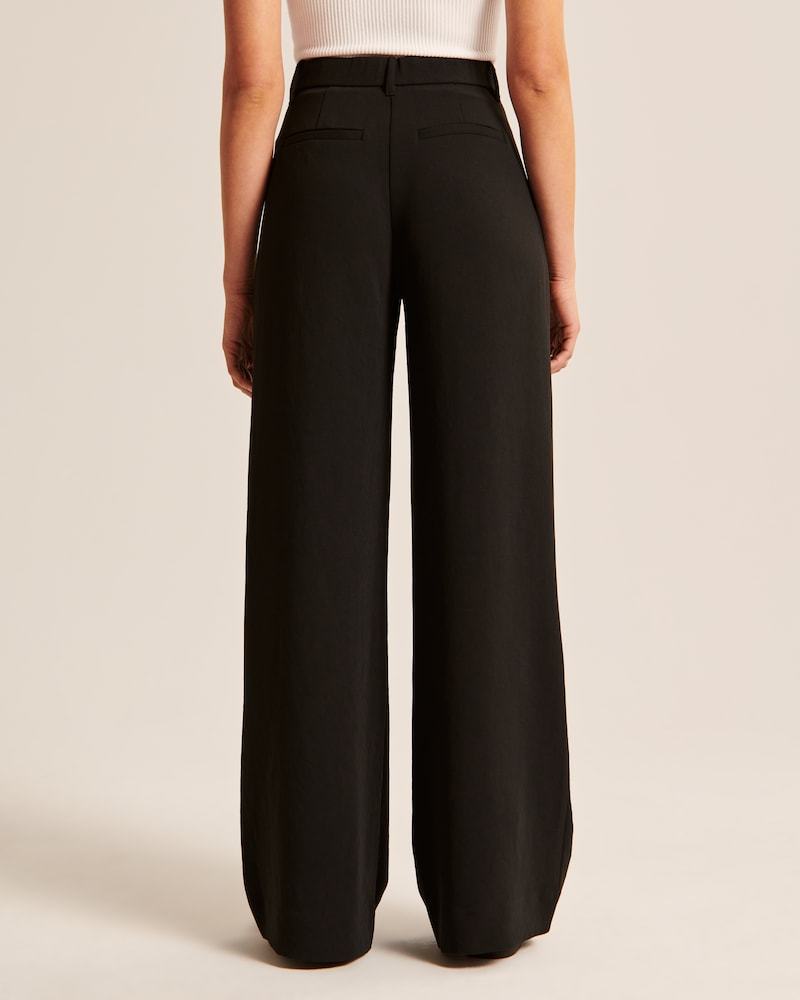 Summer 2023 Icy Tailored Lightweight Wide-Leg Pants