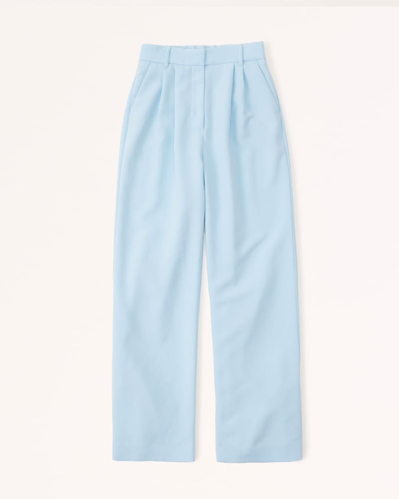 Summer 2023 Icy Tailored Lightweight Wide-Leg Pants