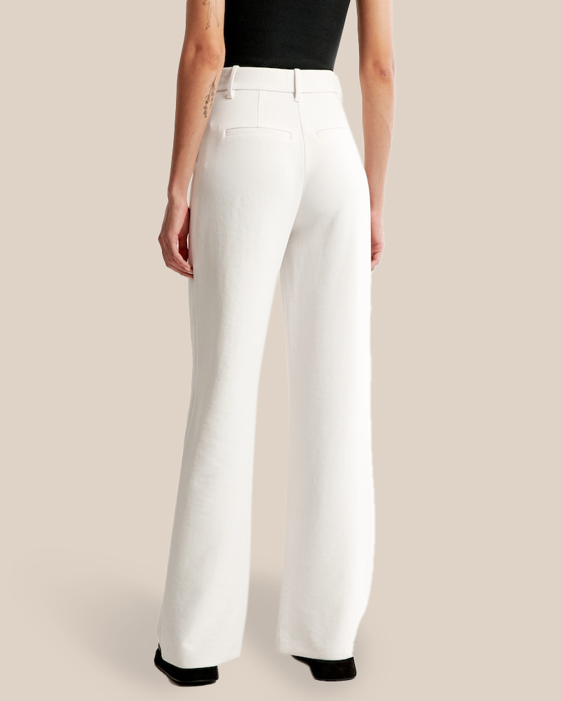 Summer 2023 Icy Tailored Lightweight Wide-Leg Pants