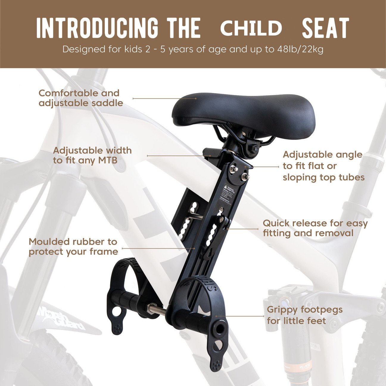 amesix - Front Mounted Child Bike Seat