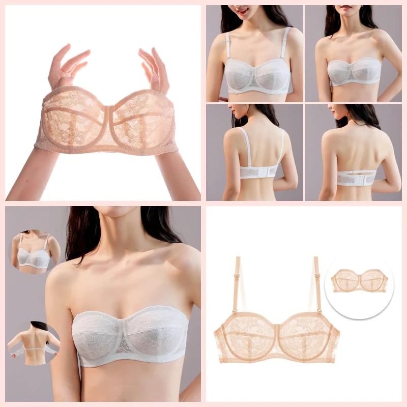 (Summer Hot Sale - 49% OFF) PLUS SIZE ULTRA THIN STRAPLESS BRAS - BUY 1 GET 1 FREE (2PCS)