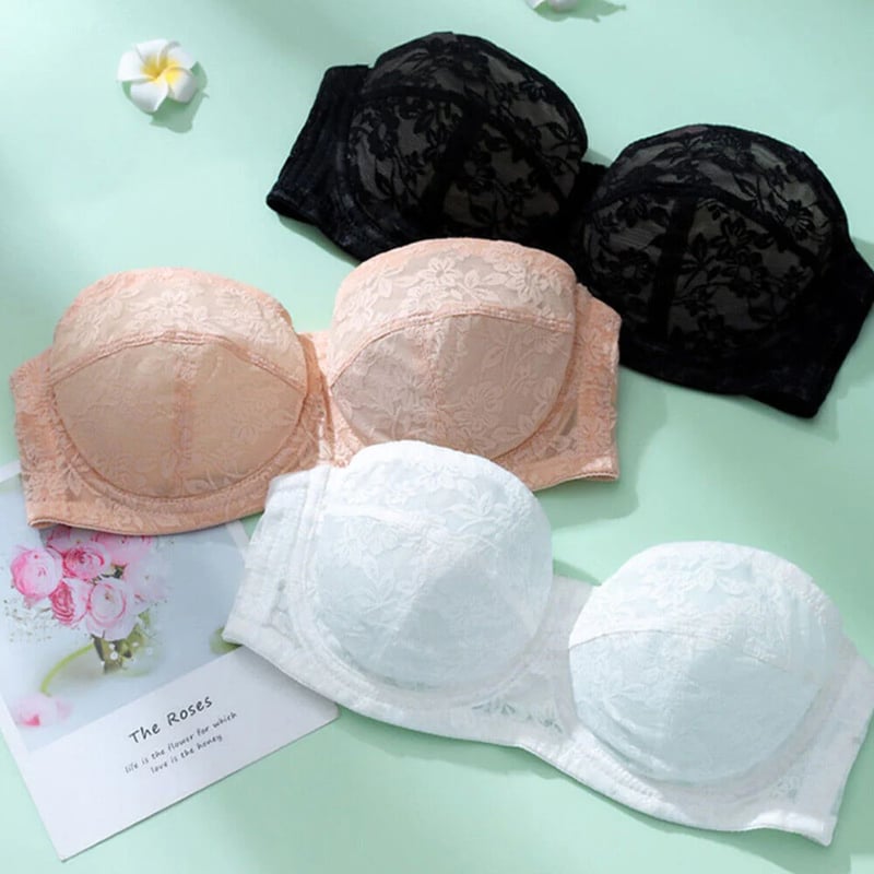 (Summer Hot Sale - 49% OFF) PLUS SIZE ULTRA THIN STRAPLESS BRAS - BUY 1 GET 1 FREE (2PCS)