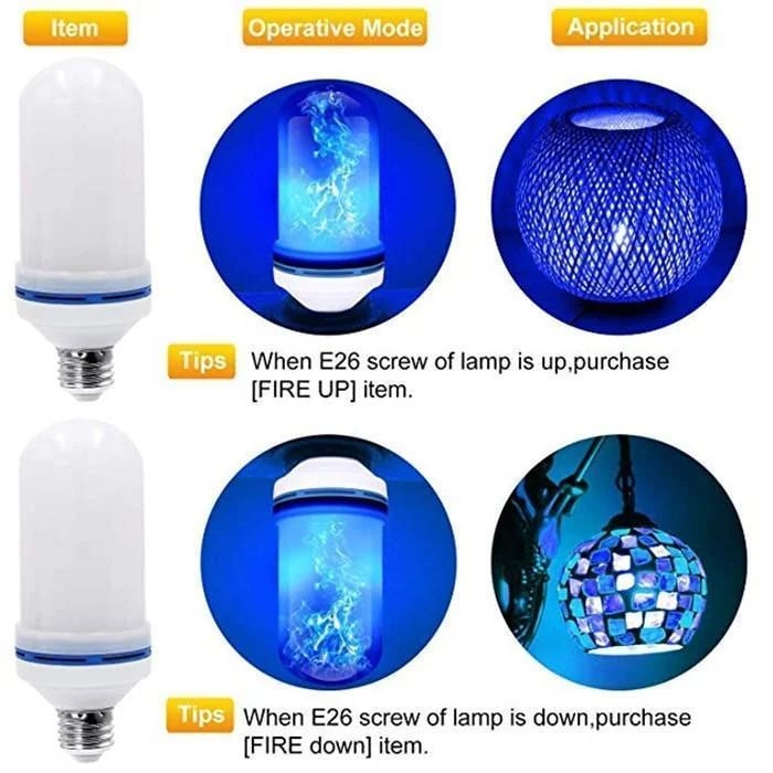 Summer Hot Sale - LED Flame Effect Light Bulb-With Gravity Sensing Effect