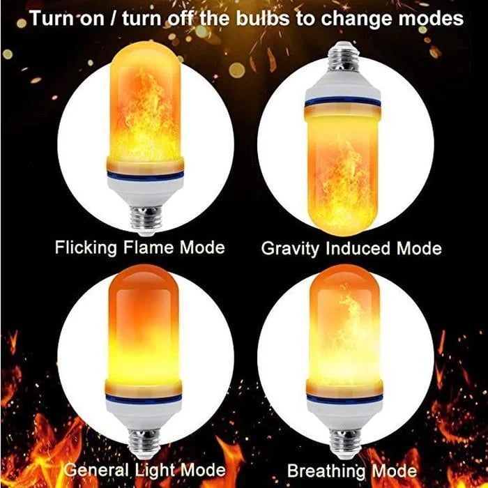 Summer Hot Sale - LED Flame Effect Light Bulb-With Gravity Sensing Effect