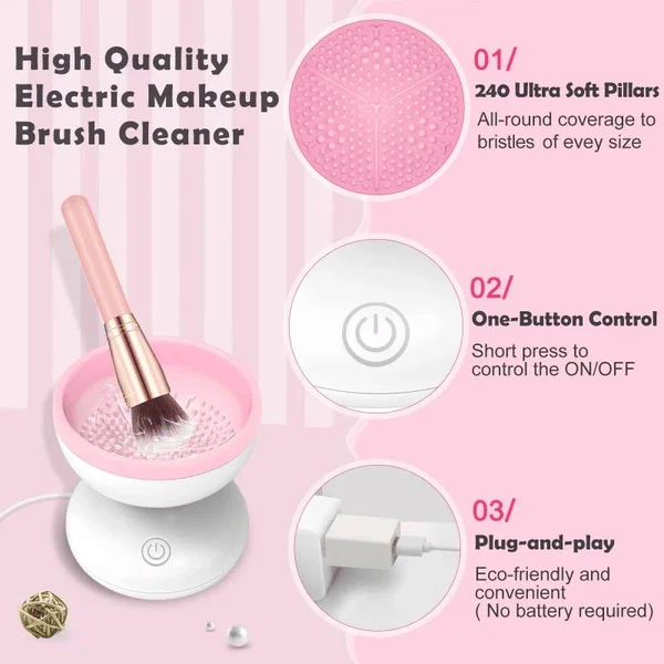 (Summer Hot Sale Now - SAVE 48% OFF) 2023 BEST SELLER Electric Makeup Brush Cleaner Machine