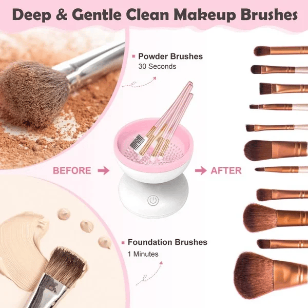 (Summer Hot Sale Now - SAVE 48% OFF) 2023 BEST SELLER Electric Makeup Brush Cleaner Machine