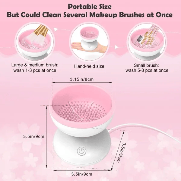 (Summer Hot Sale Now - SAVE 48% OFF) 2023 BEST SELLER Electric Makeup Brush Cleaner Machine