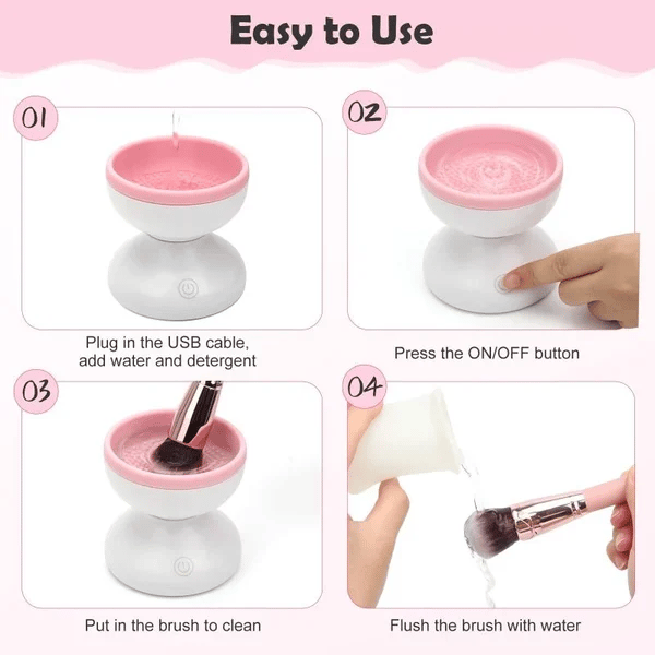 (Summer Hot Sale Now - SAVE 48% OFF) 2023 BEST SELLER Electric Makeup Brush Cleaner Machine