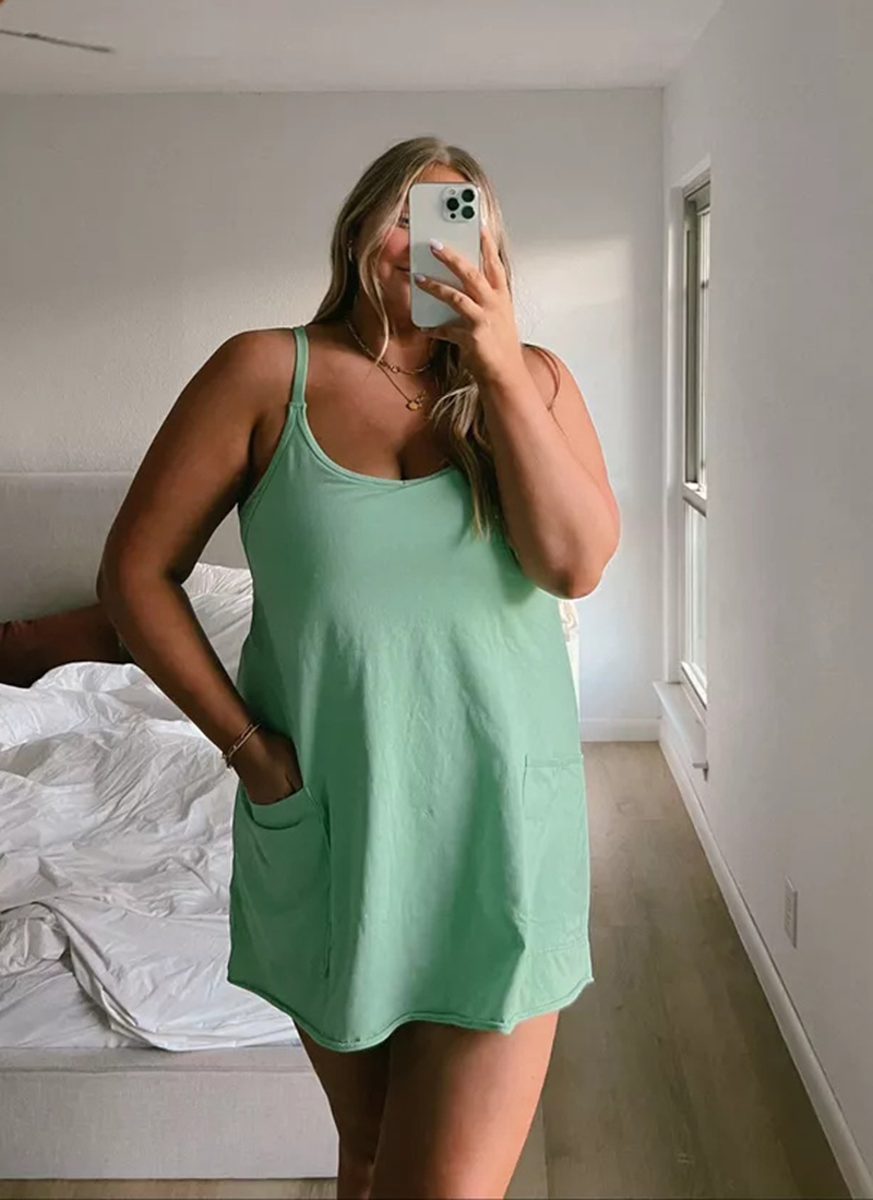 loriney Summer Wide Mini Dress