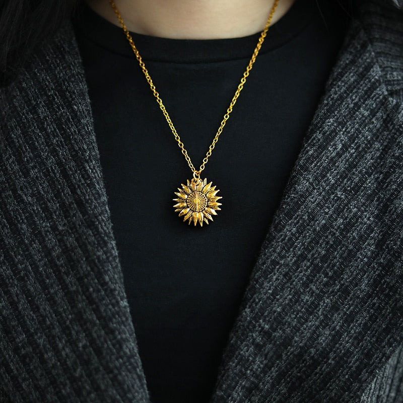 Sunshine Sunflower Necklace