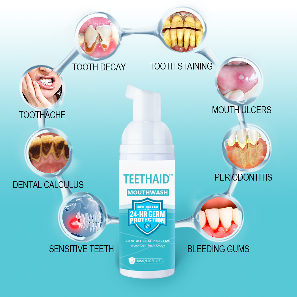 Teethaid - Pure Herbal Teeth Whitening & Mouth Repair Mousse