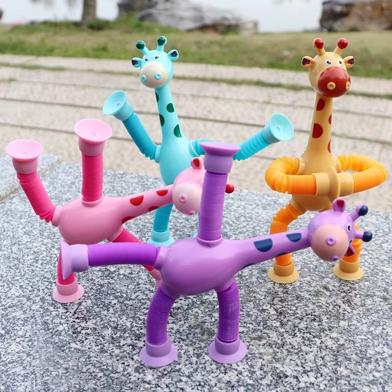 Telescopic Suction Cup Giraffe/Robot Toy