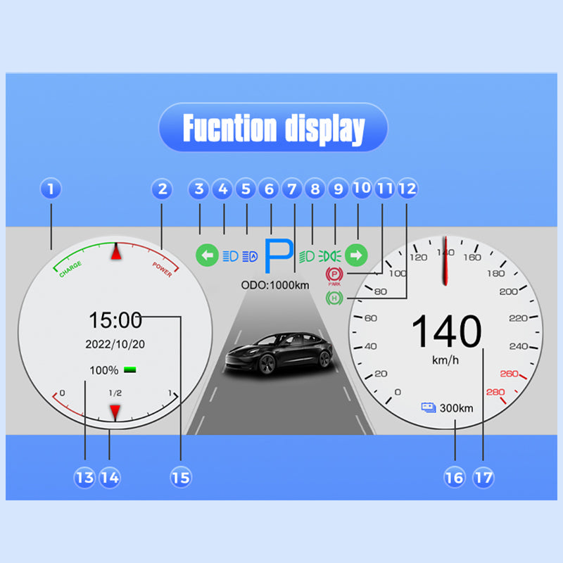 (TESLA) Leamo Head Up Display T10