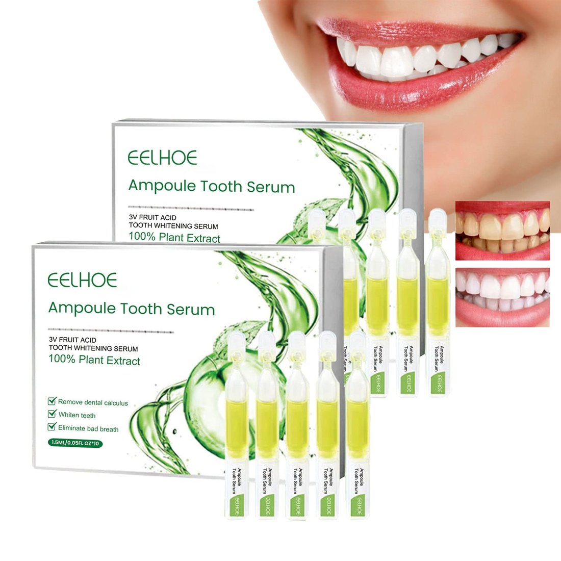 TLOPATM Ampoule Toothpaste, Removal of tartar and plaque bacteria and Teeth Whitening Essence Toothpaste.