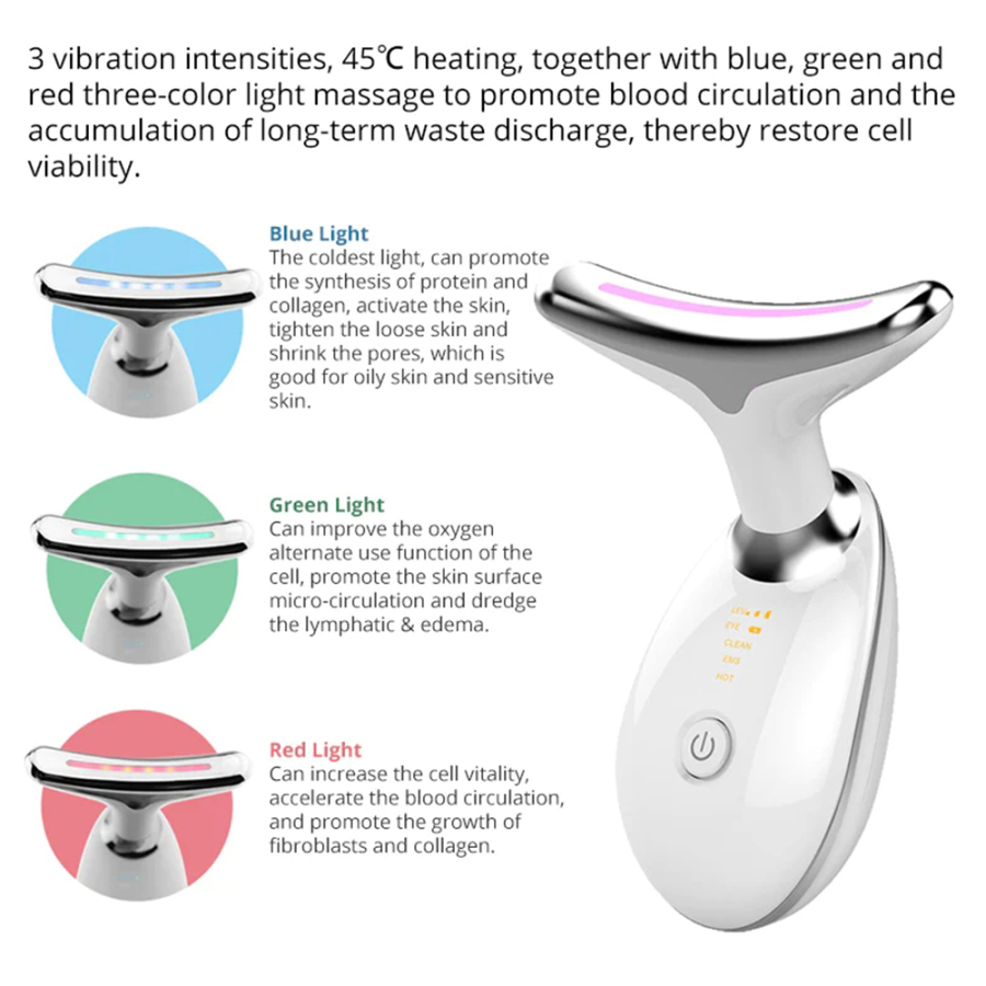 Typared MicroGlow Face and Neck Massager