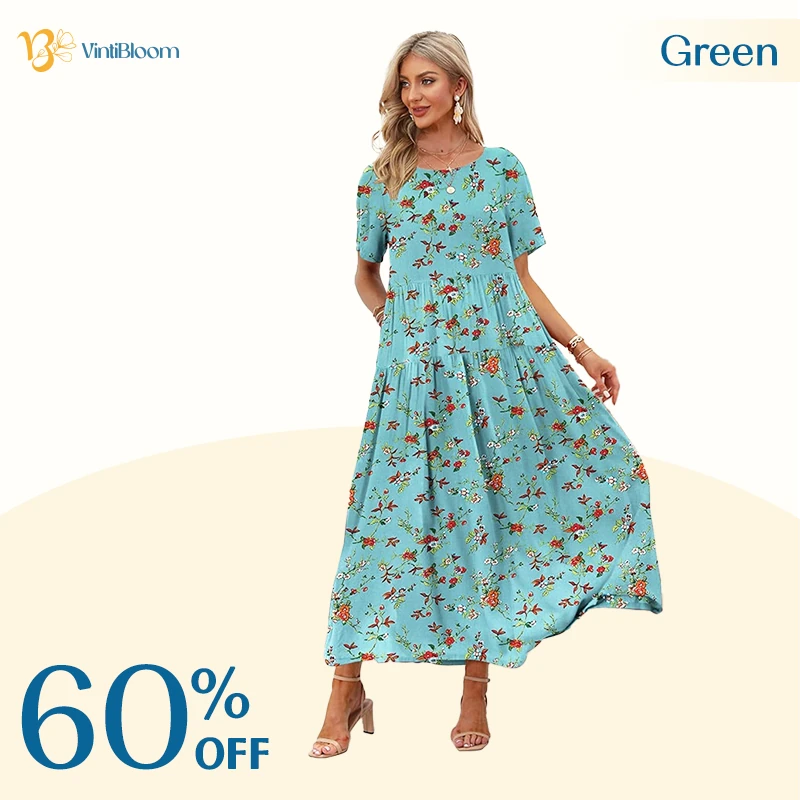 VintiBloom - Floral Summer Dress