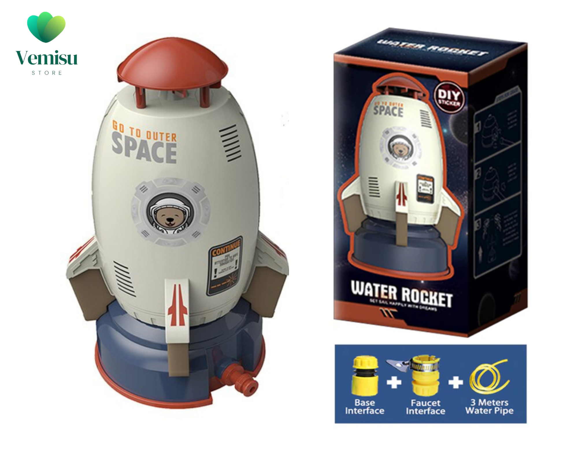 Water Flying Jet Rocket Sprinkler 2023 (Last day - Sale 40% OFF)