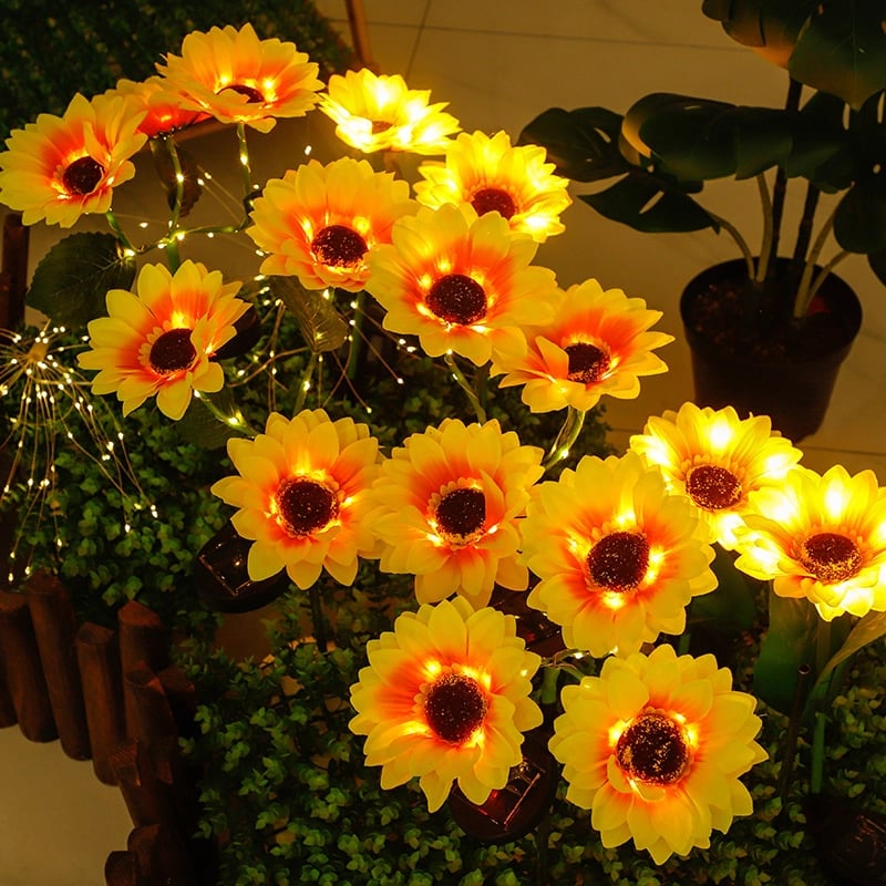 Waterproof Solar Sunflower Light