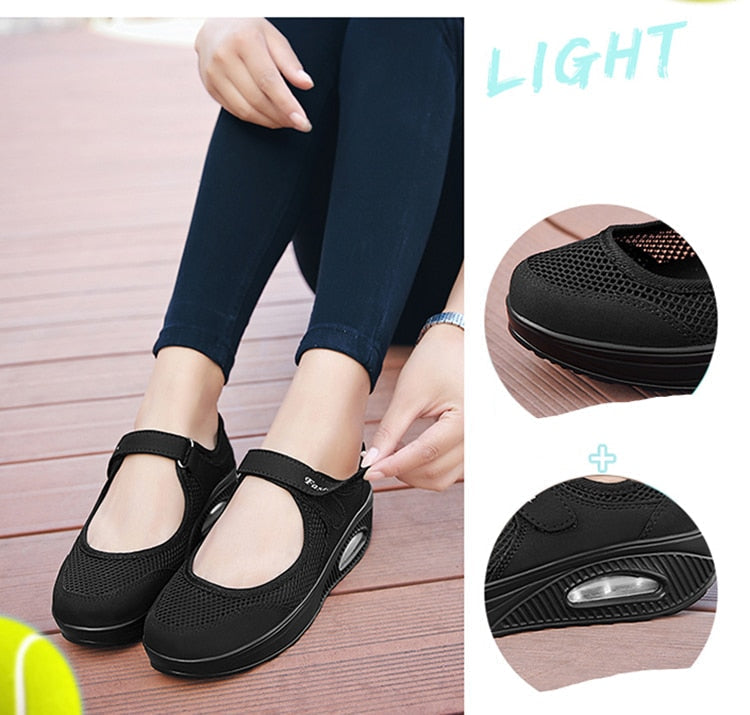 Women Comfortable Air Cushion Working Nurse Shoes