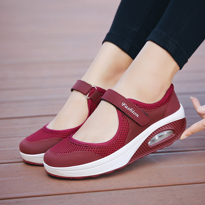 Women Comfortable Air Cushion Working Nurse Shoes