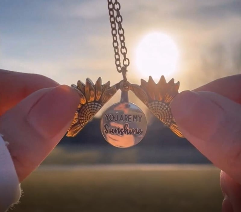 You Are My Sunshine - Sunflower Necklace With Gift Box