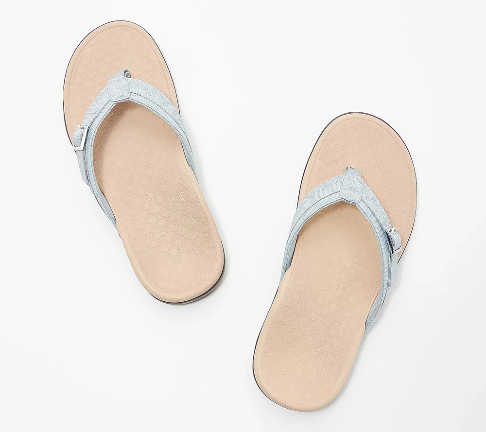 (2023 Flash Sale 50% OFF) THONG SANDALS WITH BUCKLE DETAIL