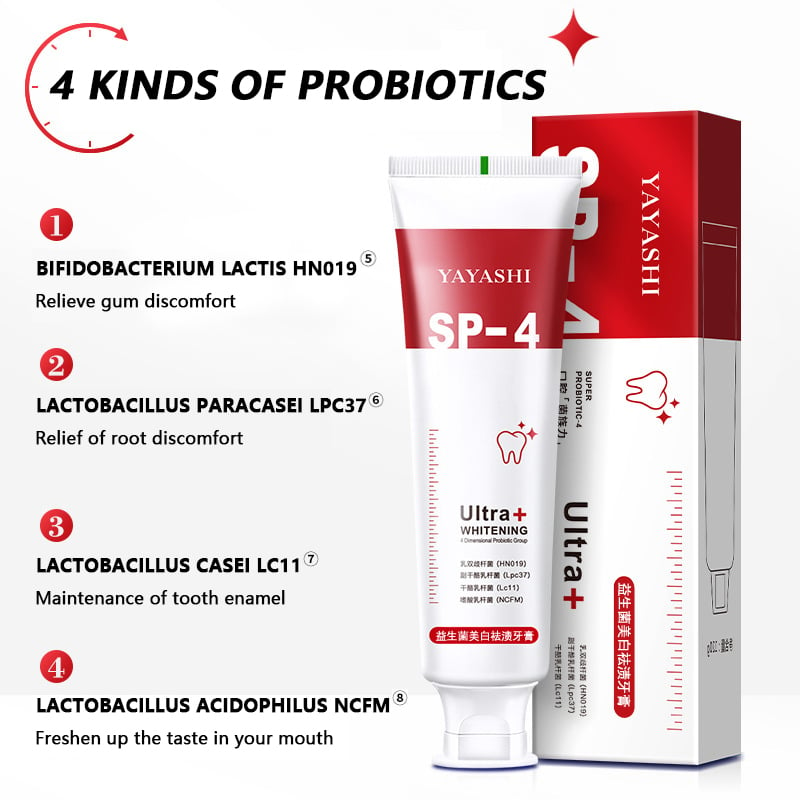 2023 HOT SALE - YAYASHI SP-4 Probiotic Whitening Toothpaste