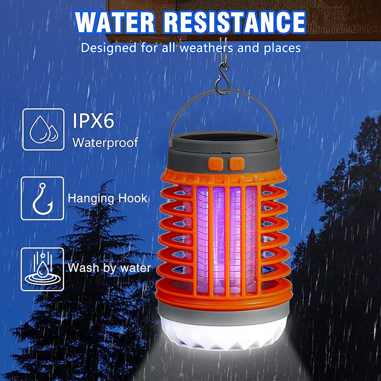 2023 Multifunctional Solar camping Mosquito Killer Lamp