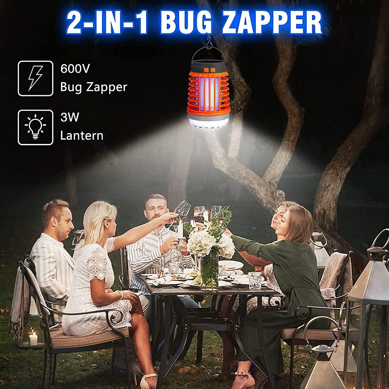 2023 Multifunctional Solar camping Mosquito Killer Lamp