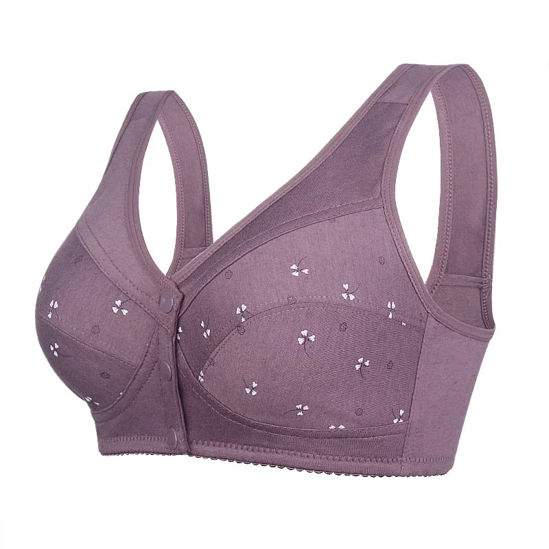 2023 New Design for Senior Front Closure Cotton Bra