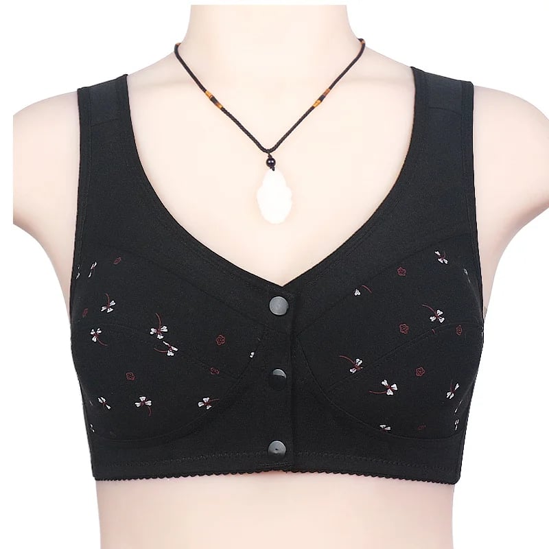 2023 New Design for Senior Front Closure Cotton Bra