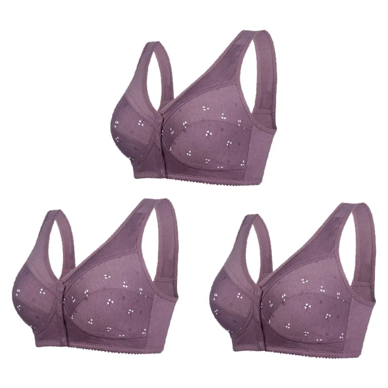 2023 New Design for Senior Front Closure Cotton Bra