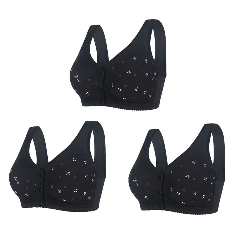 2023 New Design for Senior Front Closure Cotton Bra