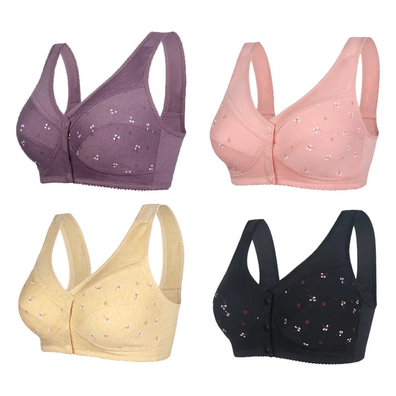 2023 New Design for Senior Front Closure Cotton Bra