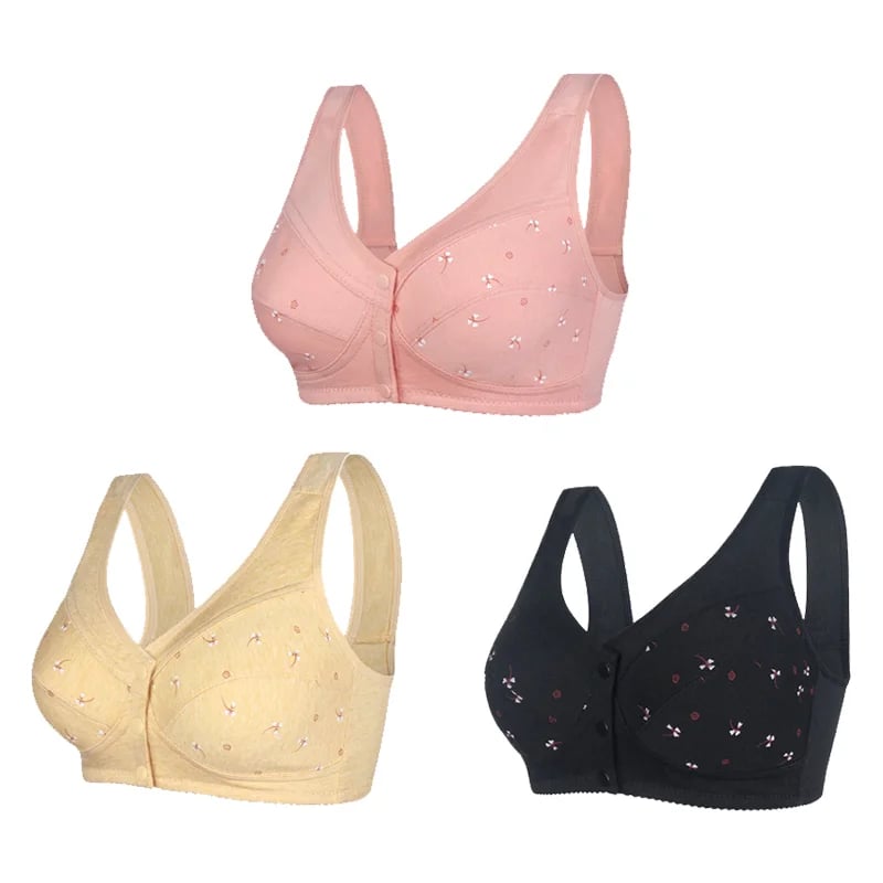 2023 New Design for Senior Front Closure Cotton Bra