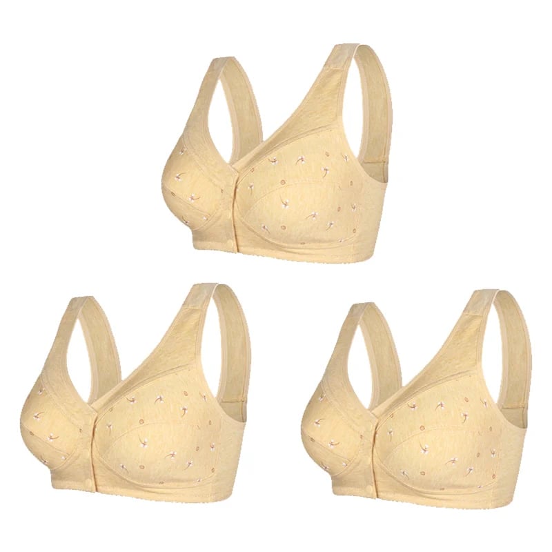 2023 New Design for Senior Front Closure Cotton Bra