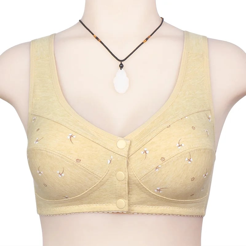 2023 New Design for Senior Front Closure Cotton Bra