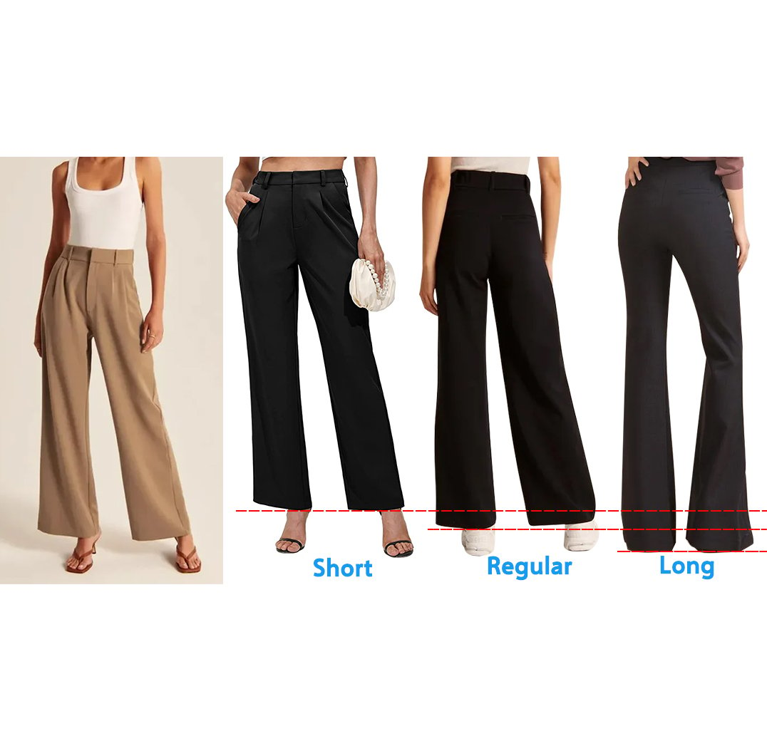 2023 NEW HIGH WAIST TAILORED WIDE LEG PANTS