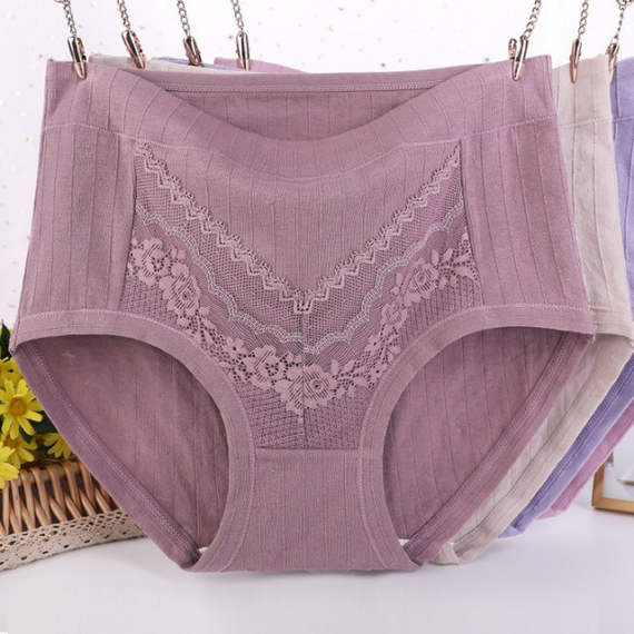 2023 Newest Plus Size LeakProof Lace Cotton Panties