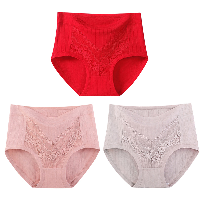 2023 Newest Plus Size LeakProof Lace Cotton Panties