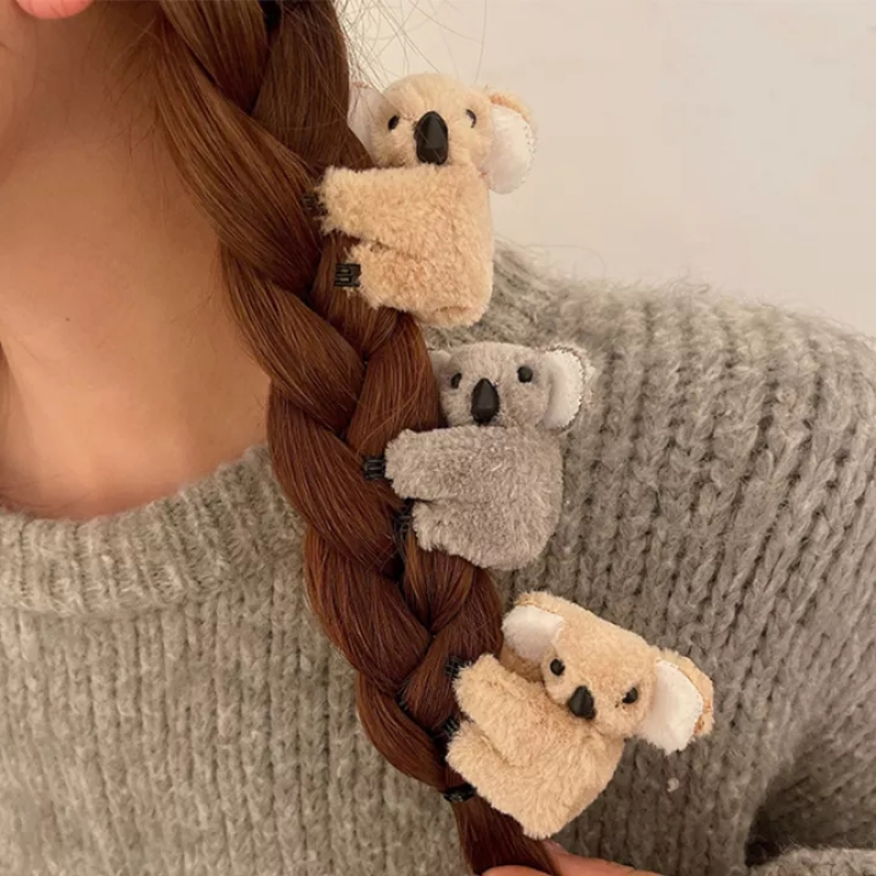 2Pcs Koala Hair Clips