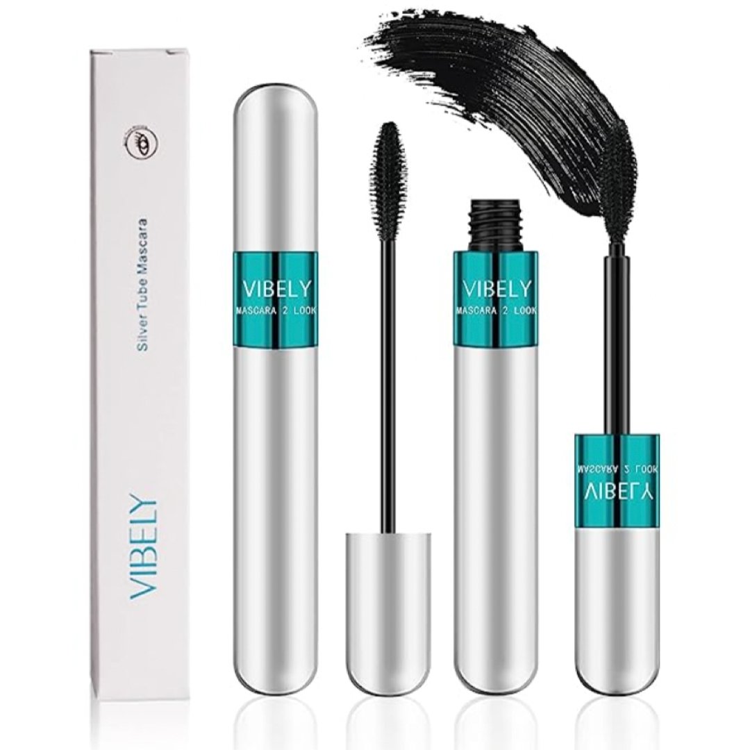 5x Longer Waterproof 2 in 1 Mascara (Lengthening and Thickening)