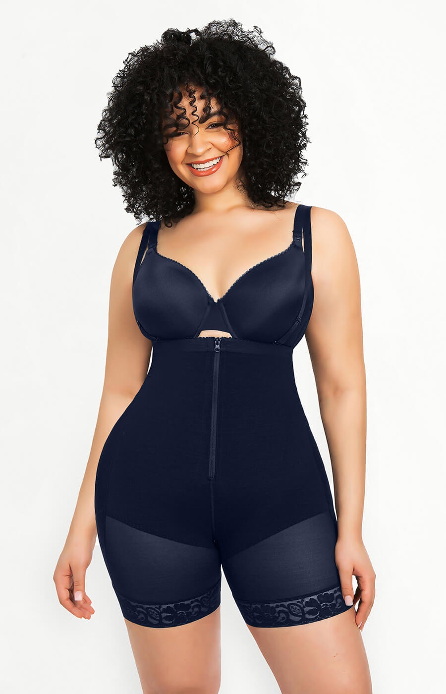 AirSlim Firm Tummy Compression Bodysuit Shaper With Butt Lifter