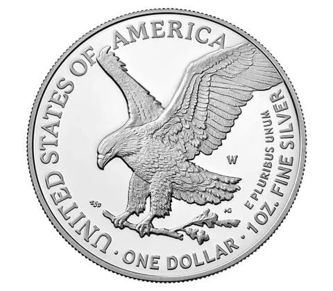 Boosgh AMERICAN EAGLE 2023 ONE OUNCE SILVER-PLATED COIN