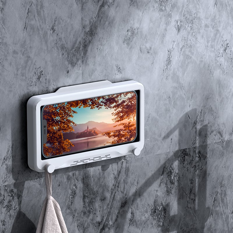 Bathroom waterproof mobile phone box bracket