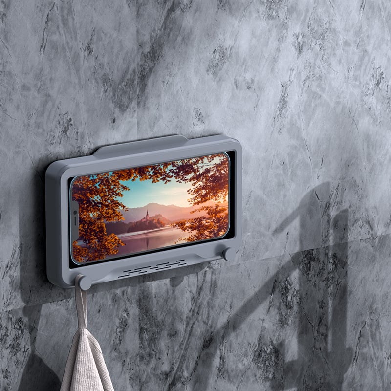 Bathroom waterproof mobile phone box bracket